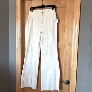 We The Free, cream, corduroy, flare pant, size 27, new with tags
